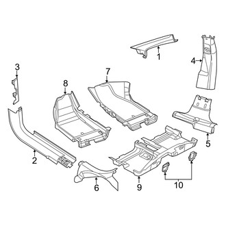 Dodge OE - Pillars, Rocker & Floor - Interior Trim