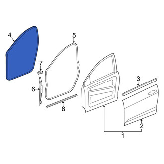 Dodge OE - Front Inner Door Seal