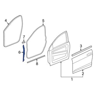 Dodge OE - Right Fender Seal