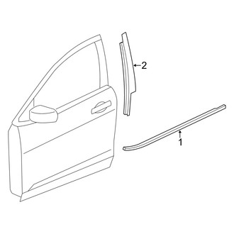 Dodge OE - Front Door - Exterior Trim