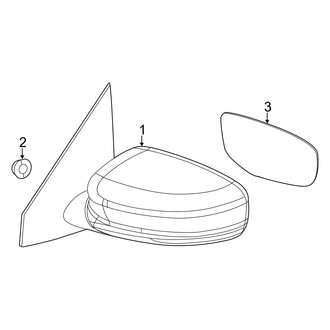 Dodge OE - Front Door - Outside Mirrors