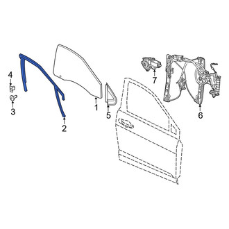 Dodge OE - Front Left Window Channel