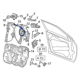 Dodge OE - Front Door Latch Cable