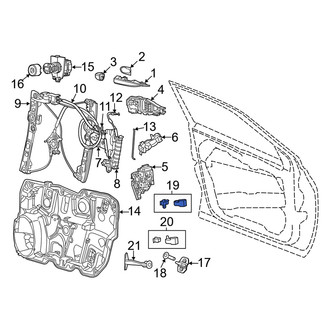 Dodge OE - Front Right Upper Door Hinge