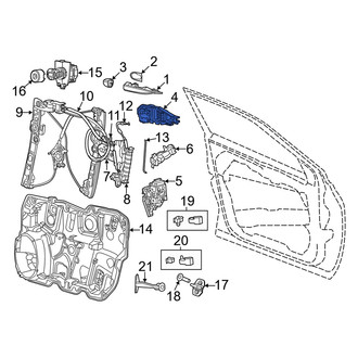 Dodge OE - Front Left Exterior Door Handle Base