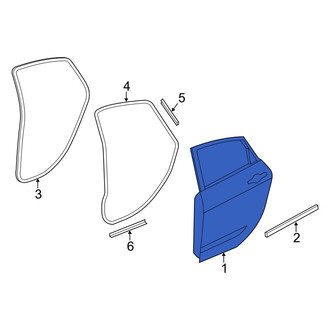 Dodge OE - Rear Right Door Shell