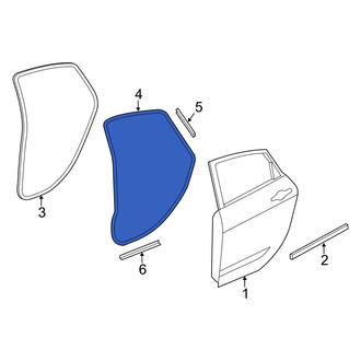 Dodge OE - Rear Left Outer Door Seal