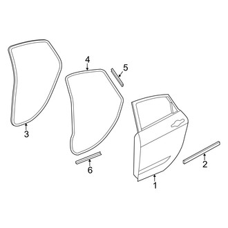 Dodge OE - Rear Door - Door & Components