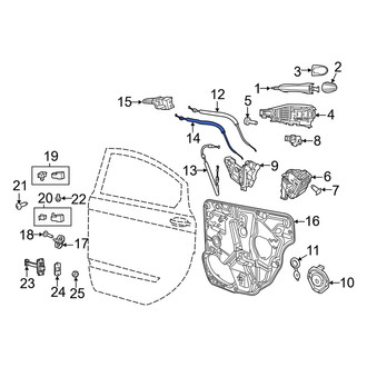Dodge OE - Front Door Latch Cable