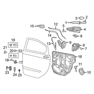 Dodge OE - Air Bag Impact Sensor Nut