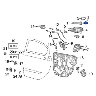Dodge OE - Rear Exterior Door Handle Cover