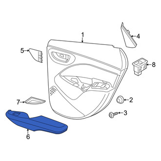 Dodge OE - Front Left Door Armrest