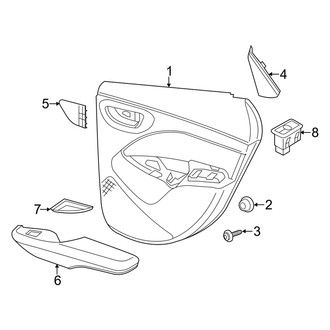 Dodge OE - Rear Door - Interior Trim