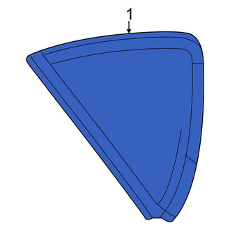 Dodge OE - Rear Right Quarter Glass