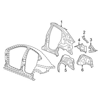 Dodge OE - Quarter Panel - Inner Structure