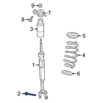 Dodge OE - Suspension Shock Absorber Bolt