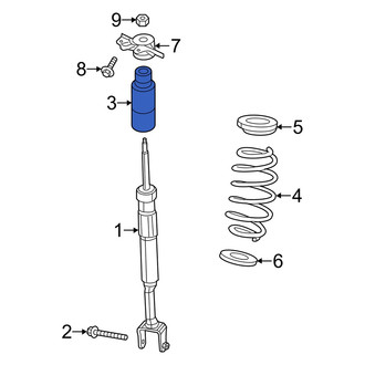 Dodge OE - Rear Suspension Strut Bellows