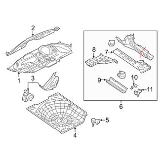 Dodge OE - Rear Body & Floor - Floor & Rails