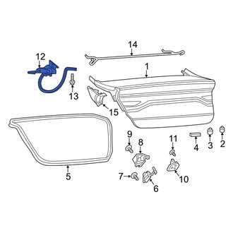 Dodge OE - Rear Left Deck Lid Hinge