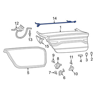 Dodge OE - Rear Forward Trunk Torque Rod