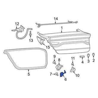 Dodge OE - Rear Deck Lid Latch
