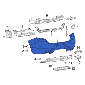Dodge OE - Rear Bumper Cover