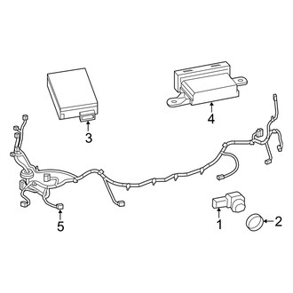 Dodge OE - Rear Bumper - Electrical Components