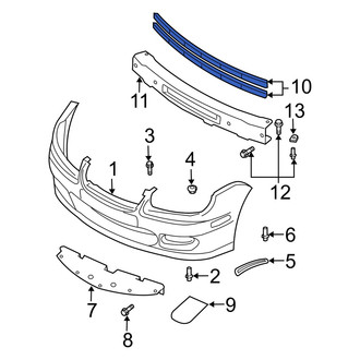 Dodge OE - Radiator Support Air Deflector Insulator