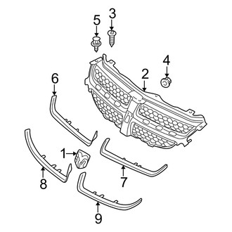 Dodge OE - Front Bumper & Grille - Grille & Components (R/T / SE / SXT)