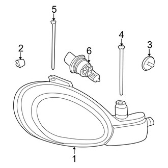 Dodge OE - Front Lamps - Headlamp Components