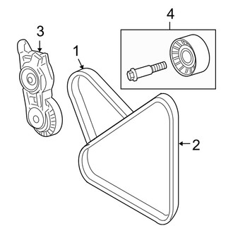 Dodge OE - Cooling - Belts & Pulleys (2.4L)