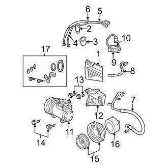 Dodge OE - Air Conditioner & Heater - Condenser, Compressor & Lines