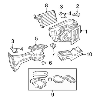 Dodge OE - Air Conditioner & Heater - Heater Components