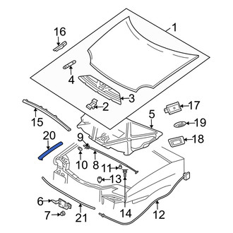 Dodge OE - Hood Seal