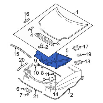 Dodge OE - Hood Insulation Pad