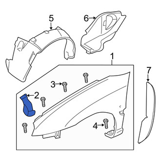 Dodge OE - Front Right Upper Radiator Support Side Panel