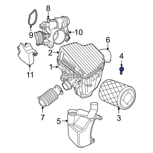Dodge OE 6102039AA Air Filter Housing Bolt