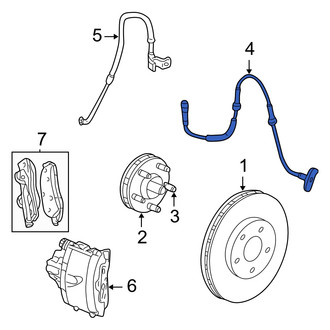 Dodge OE - Front Left ABS Wheel Speed Sensor
