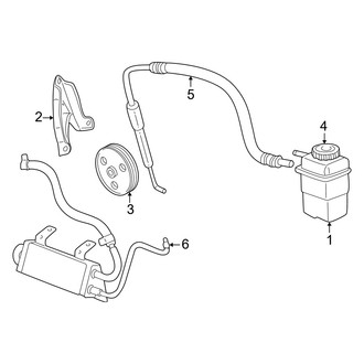 Dodge OE - Steering Gear & Linkage - Pump & Hoses (2.4L)