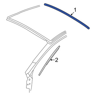 Dodge OE - Front Upper Windshield Molding