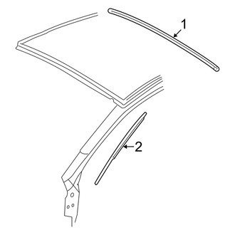 Dodge OE - Windshield - Reveal Moldings