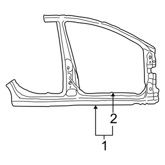 Dodge OE - Pillars, Rocker & Floor - Aperture Panel