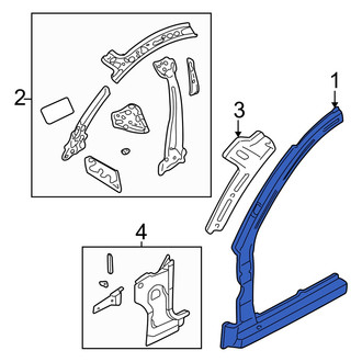 Dodge OE - Left Body A-Pillar