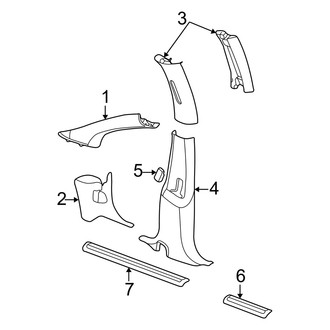Dodge OE - Pillars, Rocker & Floor - Interior Trim
