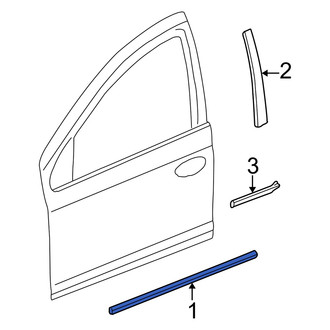 Dodge OE - Front Door Molding