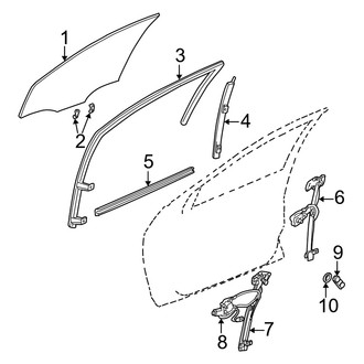 Dodge OE - Front Door - Glass & Hardware