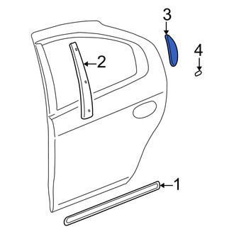 Dodge OE - Rear Left Door Applique