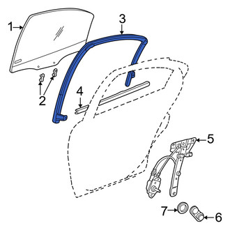 Dodge OE - Rear Left Window Channel