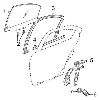 Dodge OE - Rear Door - Glass & Hardware