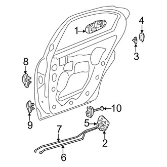 Dodge OE - Rear Door - Lock & Hardware